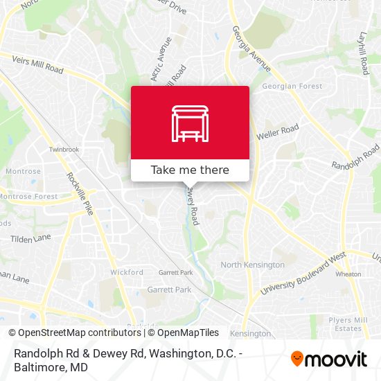 Randolph Rd & Dewey Rd map