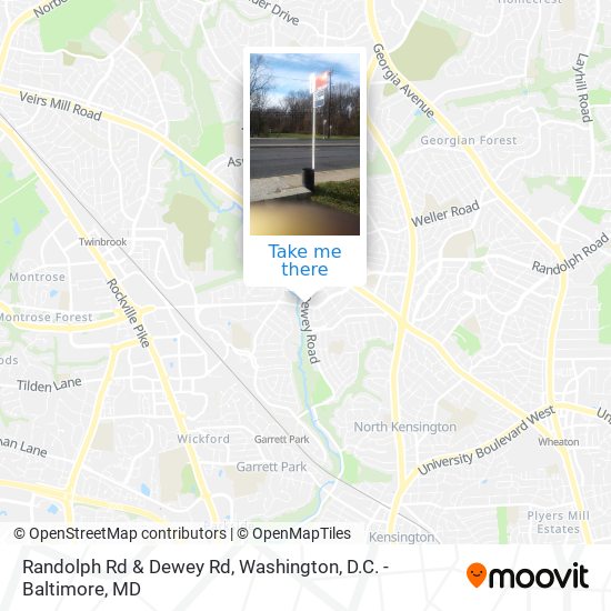 Randolph Rd & Dewey Rd map