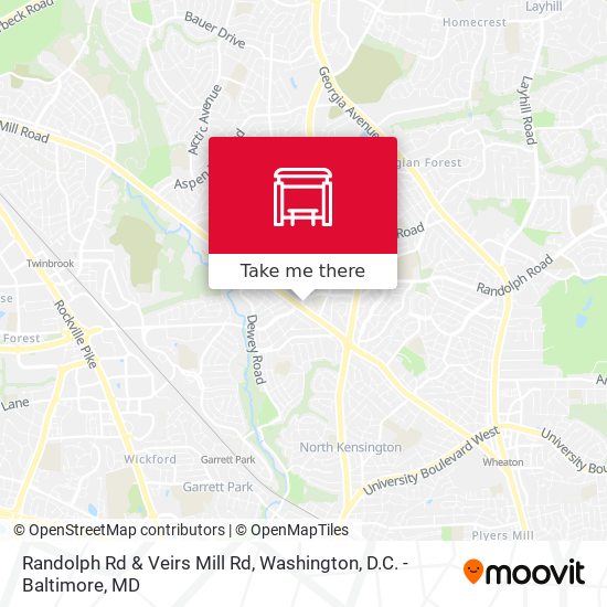 Mapa de Randolph Rd & Veirs Mill Rd