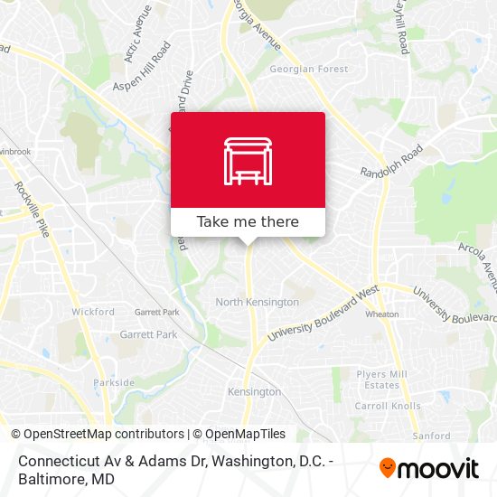 Mapa de Connecticut Av & Adams Dr