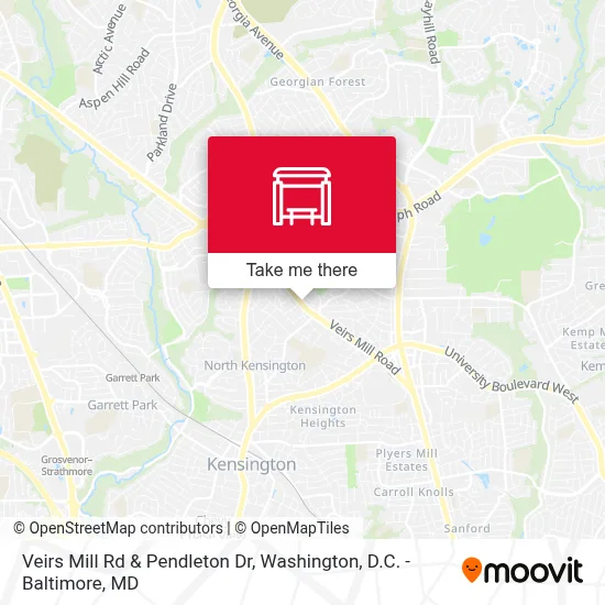 Veirs Mill Rd & Pendleton Dr map