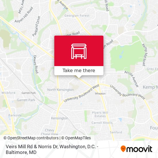 Mapa de Veirs Mill Rd & Norris Dr