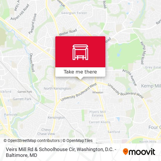 Mapa de Veirs Mill Rd & Schoolhouse Cir