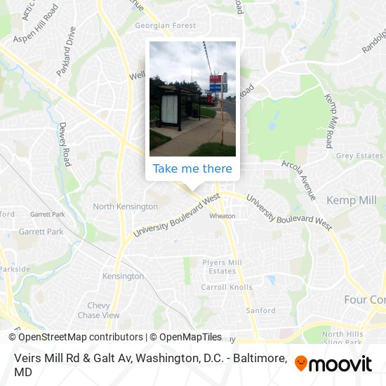 Veirs Mill Rd & Galt Av map