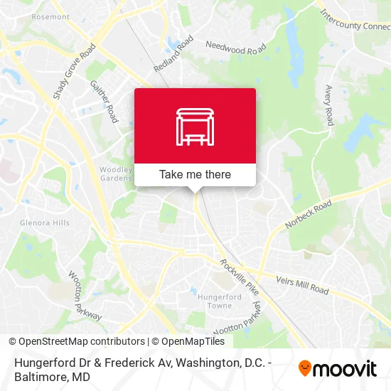 Hungerford Dr & Frederick Av map