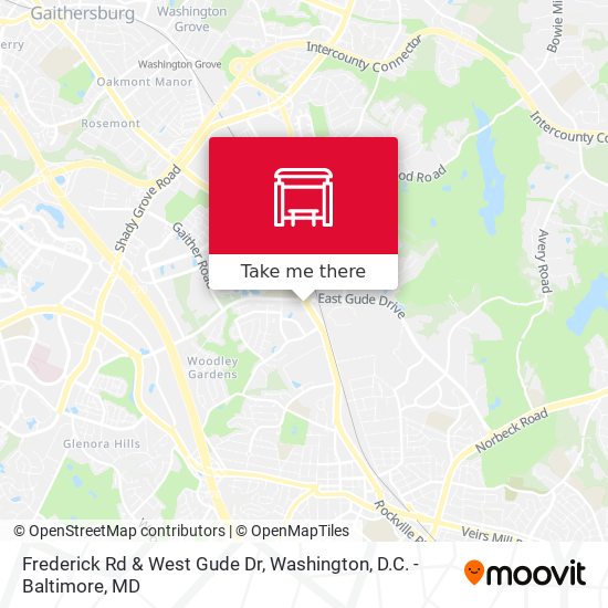 Frederick Rd & West Gude Dr map