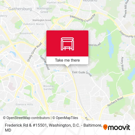 Frederick Rd & #15501 map