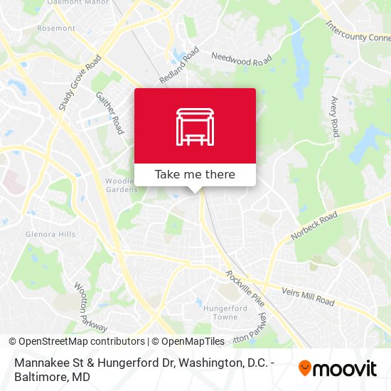 Mapa de Mannakee St & Hungerford  Dr
