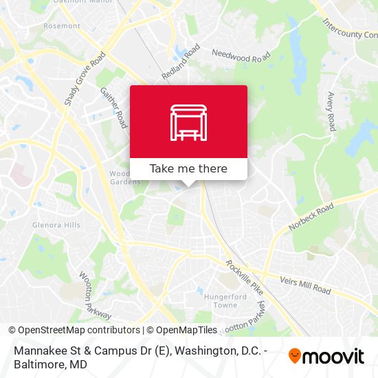 Mapa de Mannakee St & Campus Dr (E)