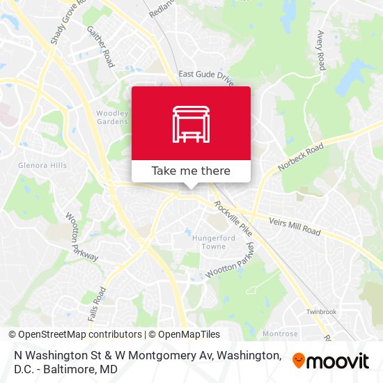 N Washington St & W Montgomery Av map
