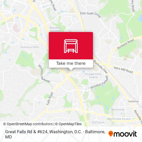 Great Falls Rd & #624 map