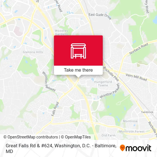 Great Falls Rd & #624 map