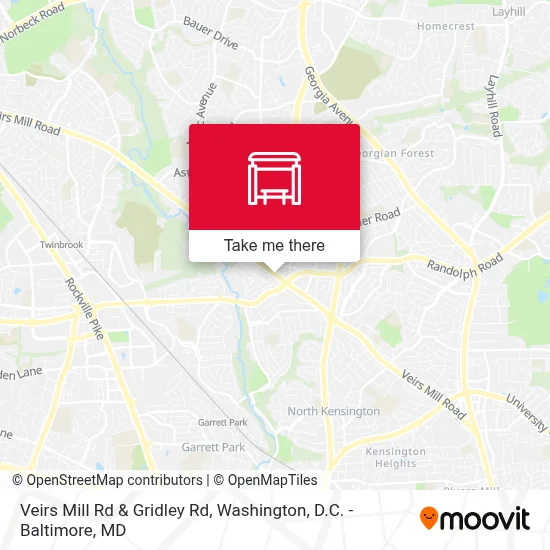 Veirs Mill Rd & Gridley Rd map