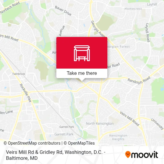 Veirs Mill Rd & Gridley Rd map