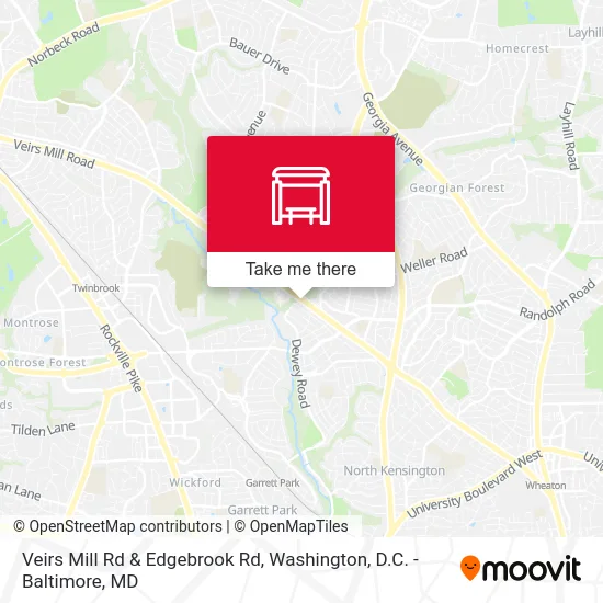 Veirs Mill Rd & Edgebrook Rd map