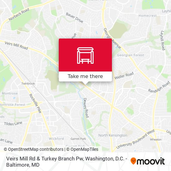 Mapa de Veirs Mill Rd & Turkey Branch Pw