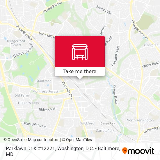 Parklawn Dr & #12221 map
