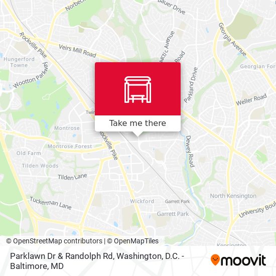 Parklawn Dr & Randolph Rd map