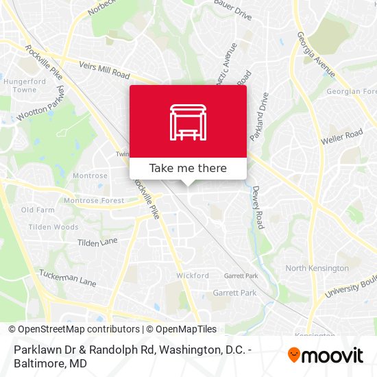 Parklawn Dr & Randolph Rd map
