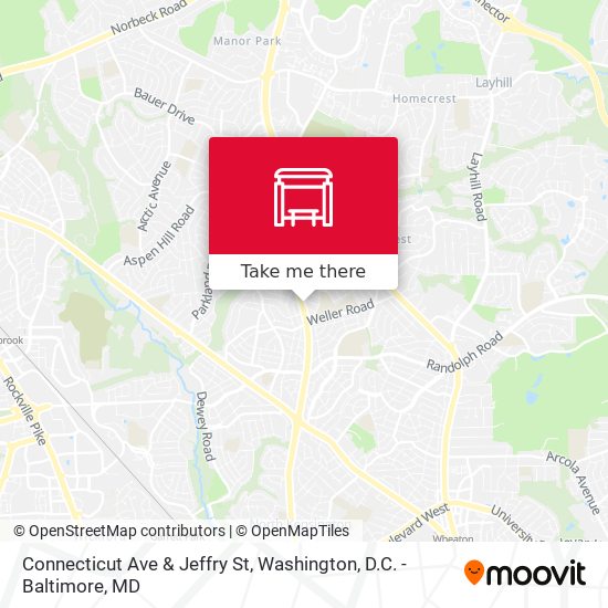 Connecticut Ave & Jeffry St map
