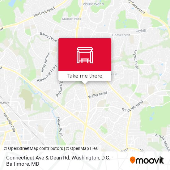Mapa de Connecticut Ave & Dean Rd