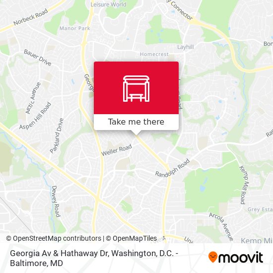 Mapa de Georgia Av & Hathaway Dr