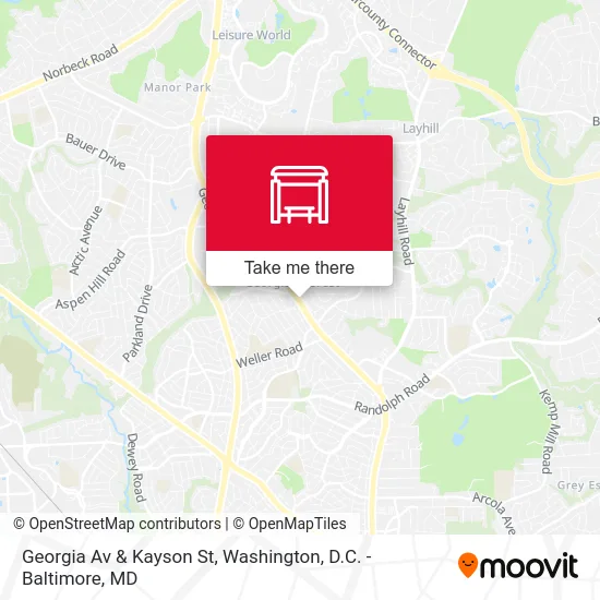 Georgia Av & Kayson St map