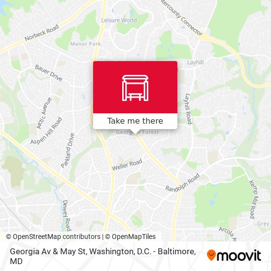 Mapa de Georgia Av & May St