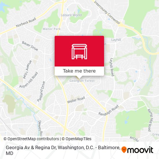 Mapa de Georgia Av & Regina Dr