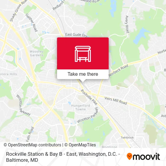 Rockville Station & Bay B - East map