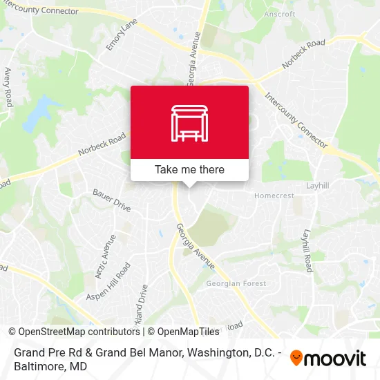 Grand Pre Rd & Grand Bel Manor map