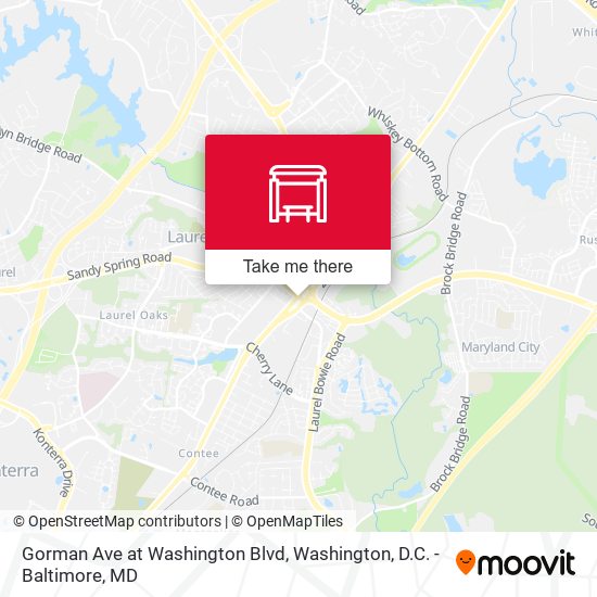 Mapa de Gorman Ave at Washington Blvd
