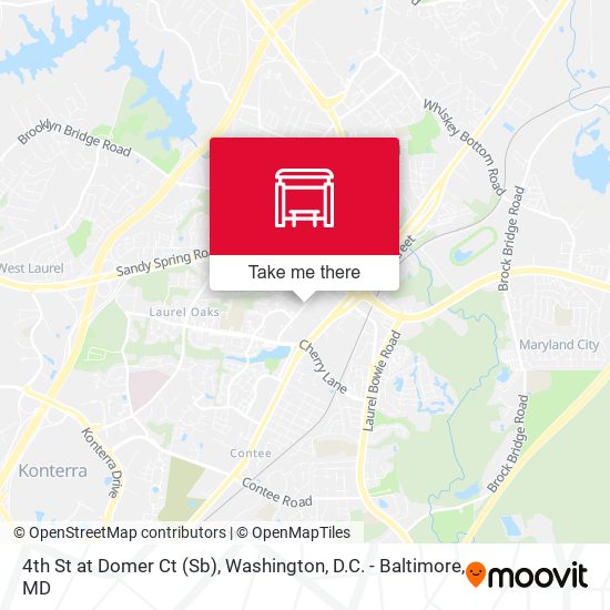 4th St at Domer Ct (Sb) map