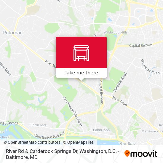 Mapa de River Rd & Carderock Springs Dr