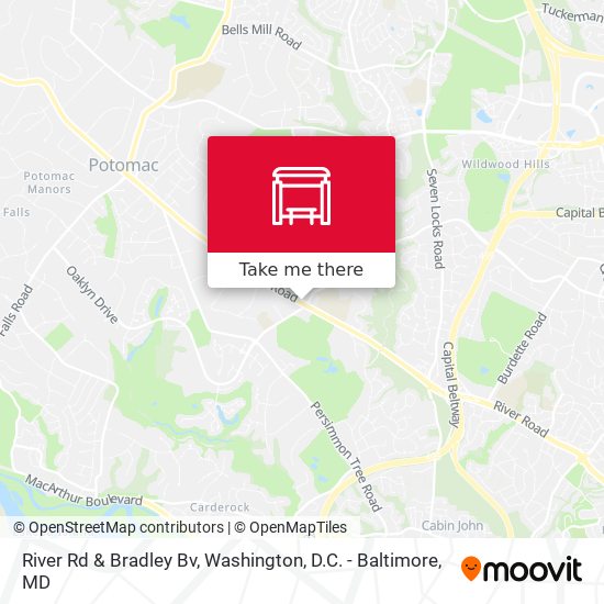 River Rd & Bradley Bv map
