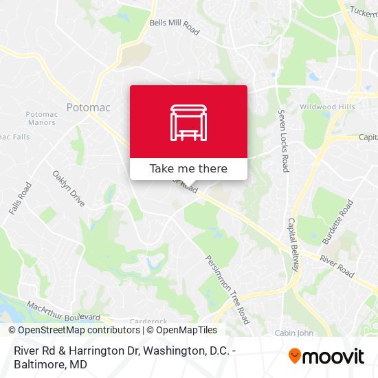 River Rd & Harrington Dr map