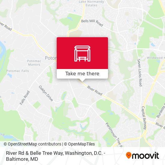 Mapa de River Rd & Belle Tree Way