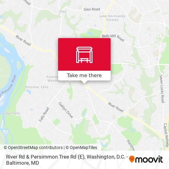 River Rd & Persimmon Tree Rd (E) map