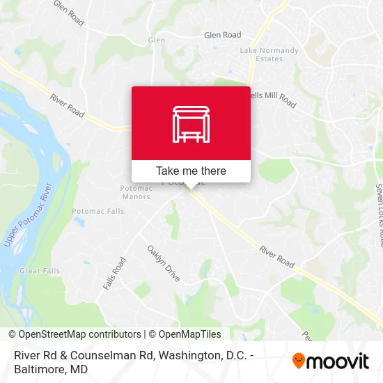 River Rd & Counselman Rd map