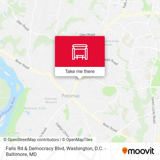 Mapa de Falls Rd & Democracy Blvd