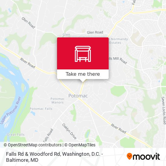 Mapa de Falls Rd & Woodford Rd