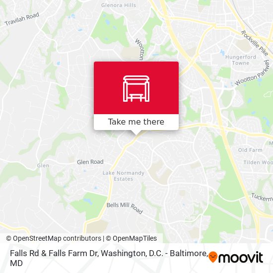 Falls Rd & Falls Farm Dr map
