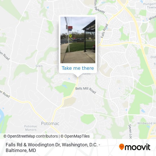 Mapa de Falls Rd & Woodington Dr