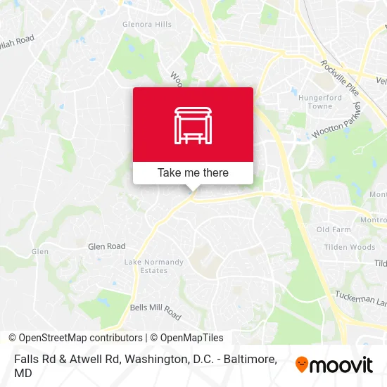 Falls Rd & Atwell Rd map