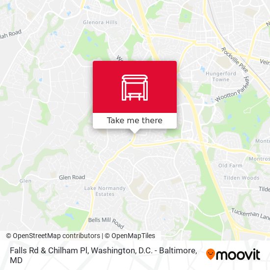 Falls Rd & Chilham Pl map