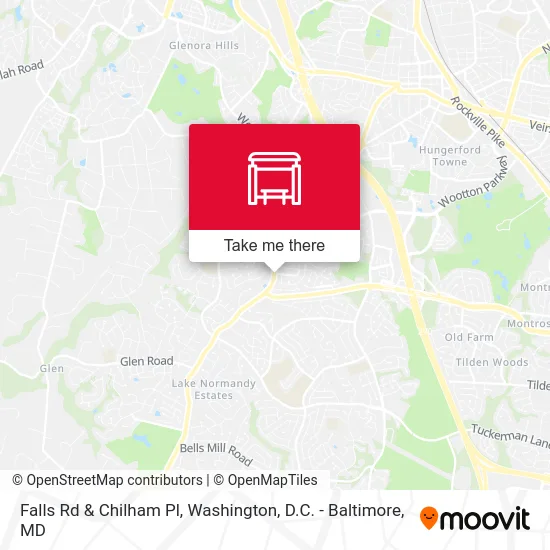 Mapa de Falls Rd & Chilham Pl