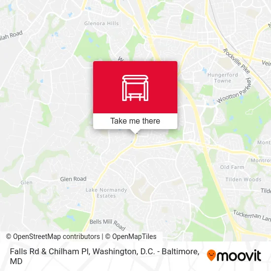 Mapa de Falls Rd & Chilham Pl