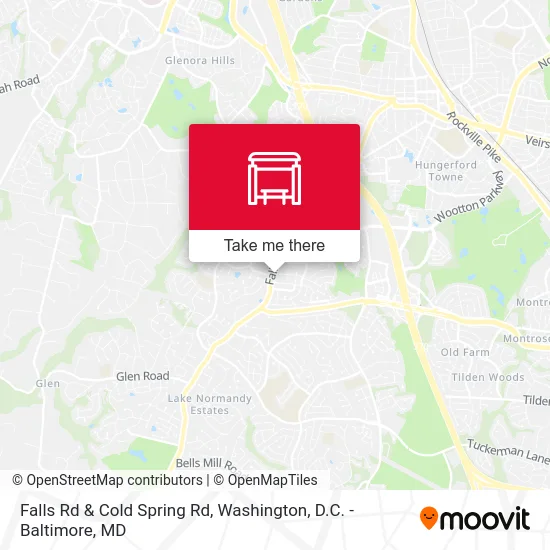 Falls Rd & Cold Spring Rd map