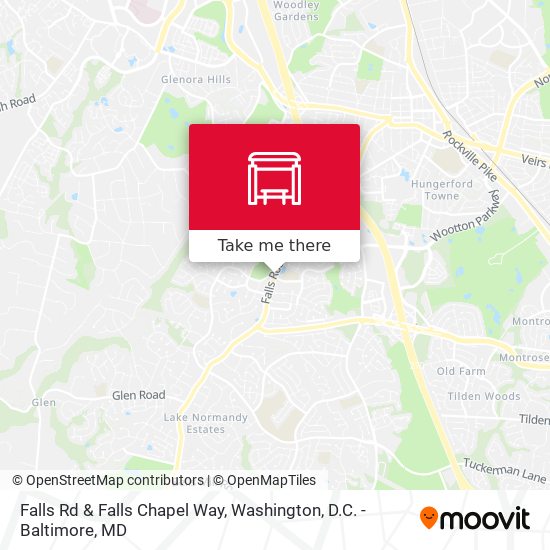 Falls Rd & Falls Chapel Way map