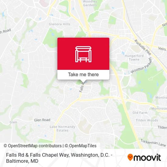 Falls Rd & Falls Chapel Way map